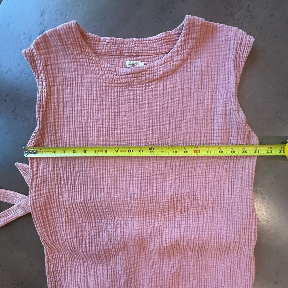 Faherty Dusty Pink Sleeveless Dress - Picture 5 of 9